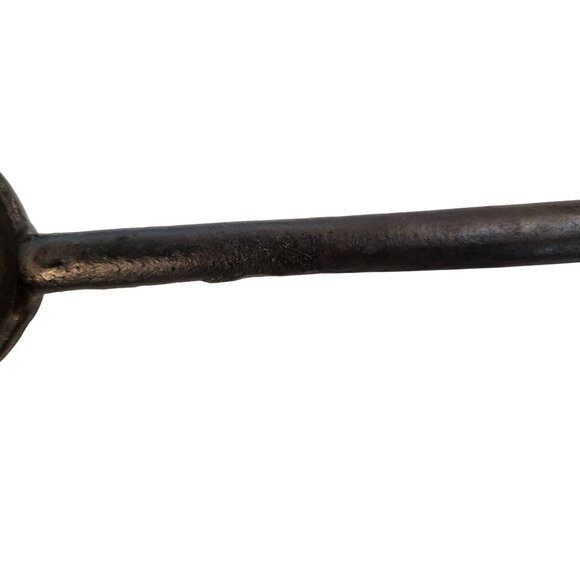 Vintage Cast Iron Ladle 14" Black Pouring Spout Handle Primitive Cookware - Picture 10 of 11